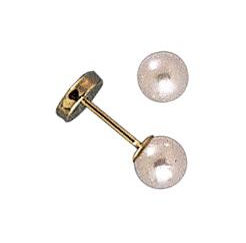 Comfort Clasp - 4mm Gold Pearl