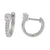 Sterling Silver Huggies with solitaire stone