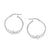 Silver Beads Hoops