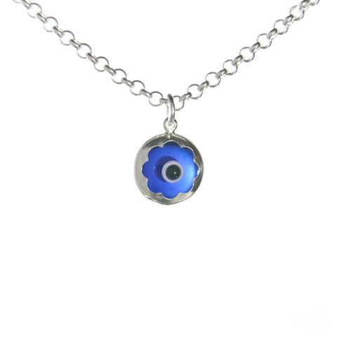 Evil Eye Necklace Set (Dark Blue)