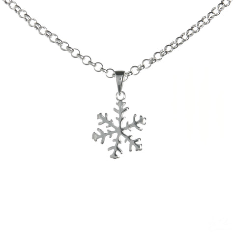 Small Snowflake Necklace Set