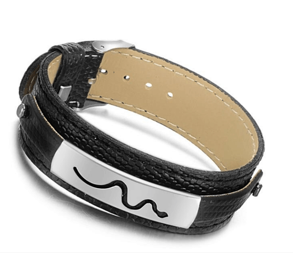 Amazon.com: UINSUE Leather Bracelet Combo Metal Star & Spike