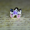 Pendant - Pink and Purple Sparkle Hearts
