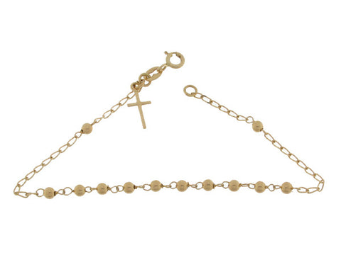 18K Gold Rosary Bracelet