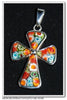 Orange Murano Glass Cross