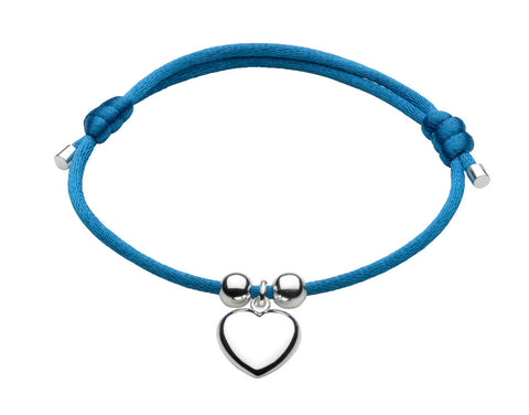 Dew - Blue Adjustable Heart Bracelet