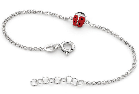 Piccolo Sterling Silver Ladybug Bracelet