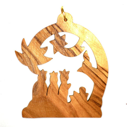 Olive Wood Christmas Decoration - THREE WISE MEN (B)