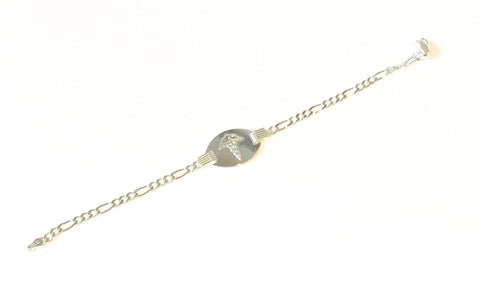 Child Sterling Silver Medic Alert Bracelet