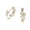 Sterling Silver Huggies - Small Sparkle Design