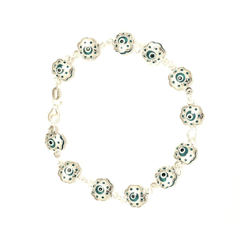 Evil Eye Light Blue Bracelet