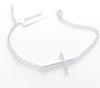 Piccolo Sterling Silver Cross Bracelet