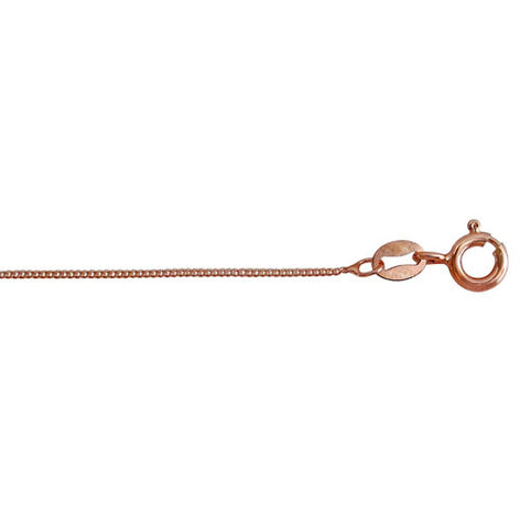 18" Rose Gold Curb Chain