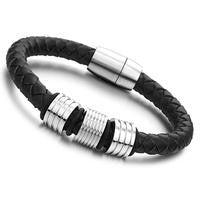 Boys Leather Bracelet -Magnetic Clasp