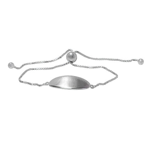 Adjustable Oval Id Bracelet