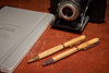 Olive Wood Pen with gold clip