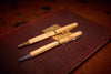 Olive Wood Pen with silver clip
