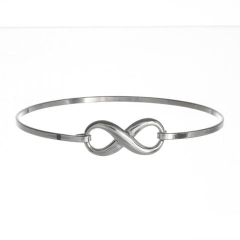 Sterling Silver Infinity Bangle