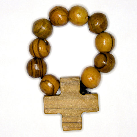 Olive Wood Finger Rosary
