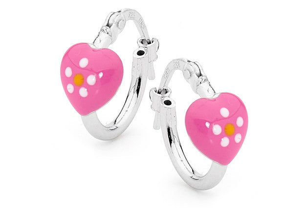 Silver Beads Hoops  Mimosura Jewellery for Kids