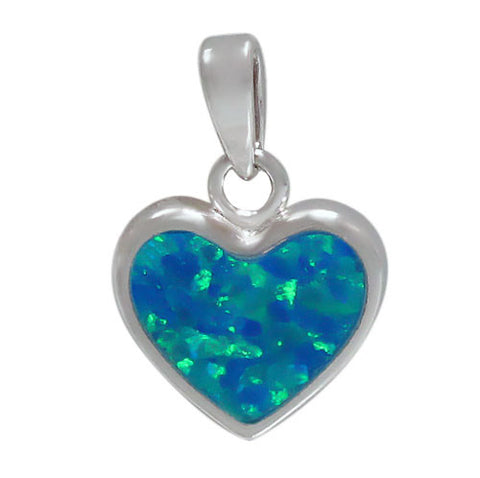 Blue Heart Necklace Set