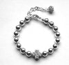 Kimberley Lang Pearl and Silver  Lucky Bracelet