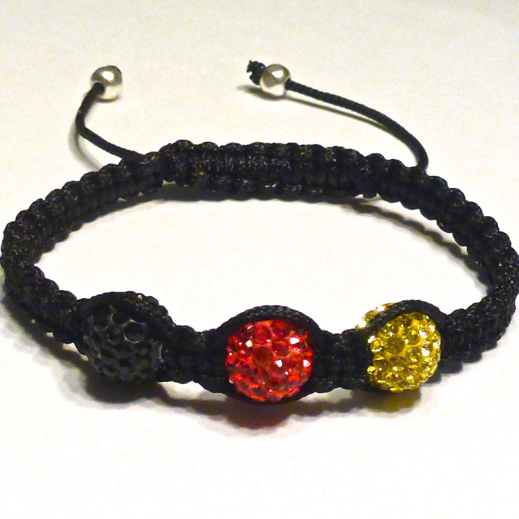 shamballa bracelet with red beads #diy #bracelet #jewelry #braceletdesign -  YouTube