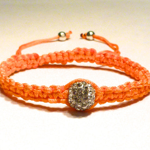 Shamballa Bracelet - Orange