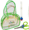GREEN Earring Tattoo Purse Set