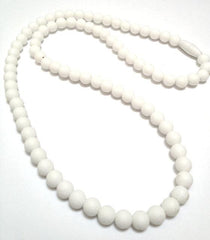 Teething Necklace - All White Beads