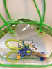 GREEN Earring Tattoo Purse Set
