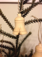 Olive Wood Christmas Decoration - BELL (H)