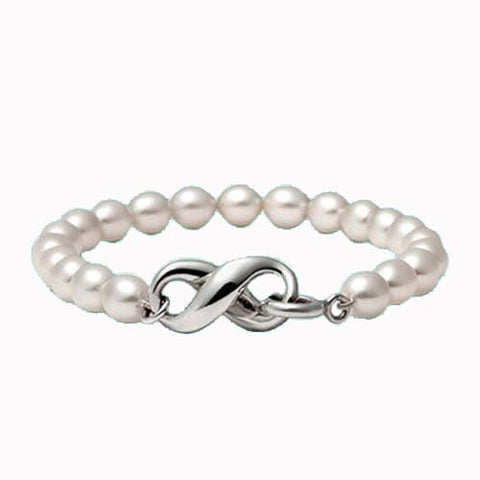 Pearl Infinity Bracelet