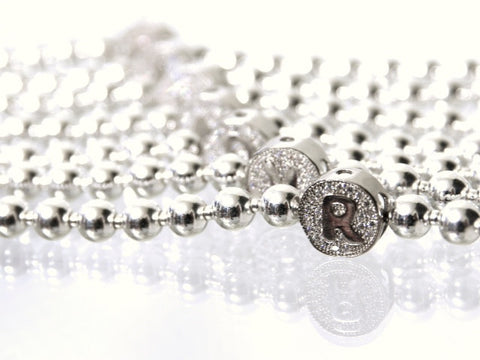 Kimberley Lang Silver Initial Bracelet