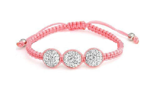 Baby Shamballa Bracelet - Pink