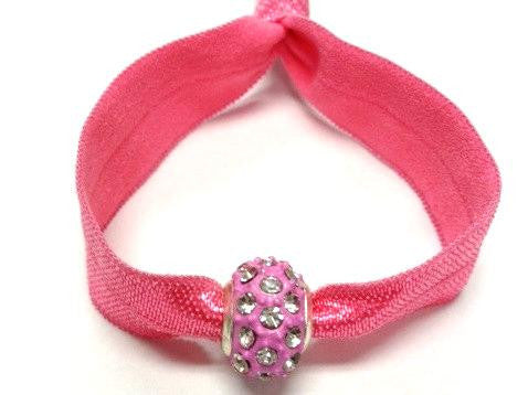 Elastic Bracelet - Pink with Pink
