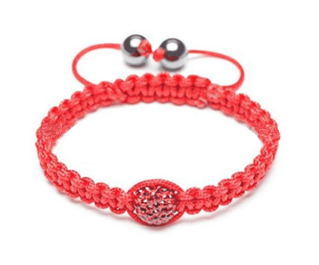 Red Braided Adjustable Shamballa Bracelet - Good Luck Evil Eye Hamsa Palm |  eBay